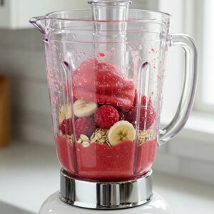 Smoothie Proteico de Frutas Vermelhas com Aveia