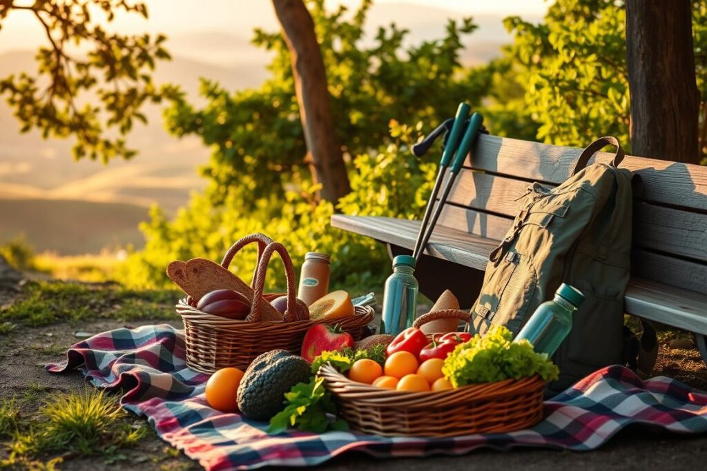 alimentação saudável em viagem